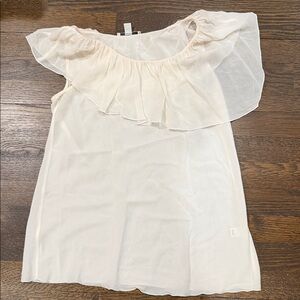 Banana Republic White Silk Blouse